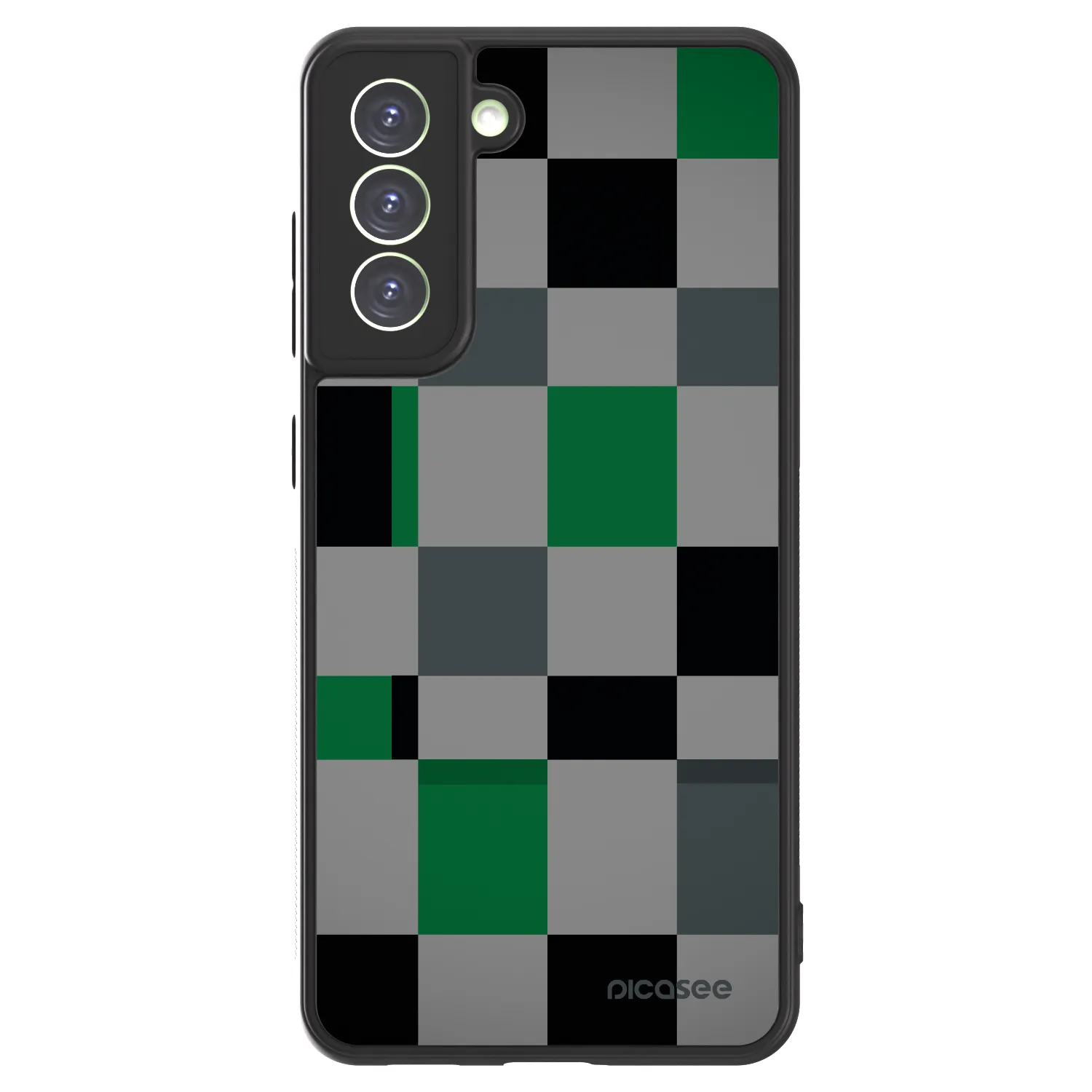 Picasee ULTIMATE CASE PowerShare für Samsung Galaxy S21 FE 5G - Block Grid