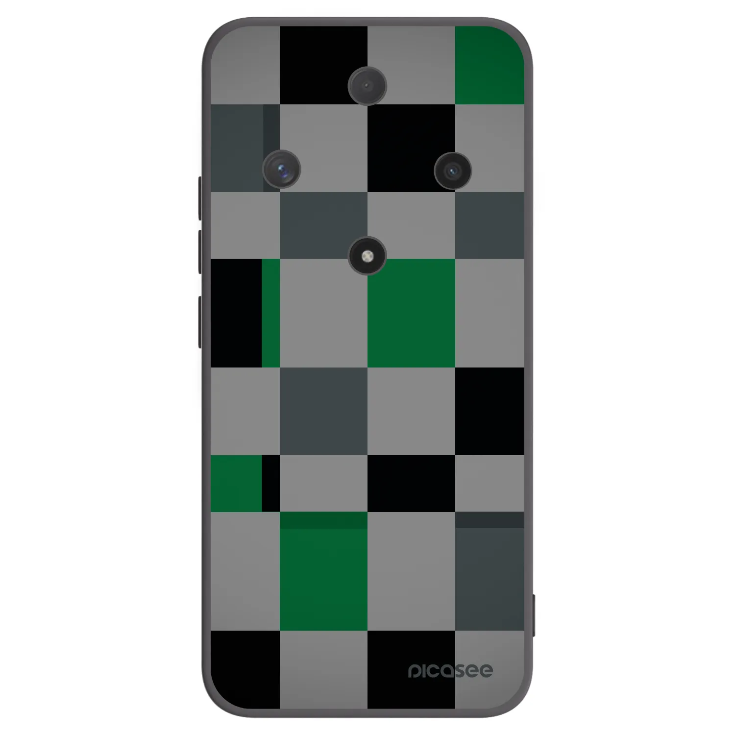 Picasee Honor Magic6 Lite 5G Hülle - Schwarzes Silikon - Block Grid