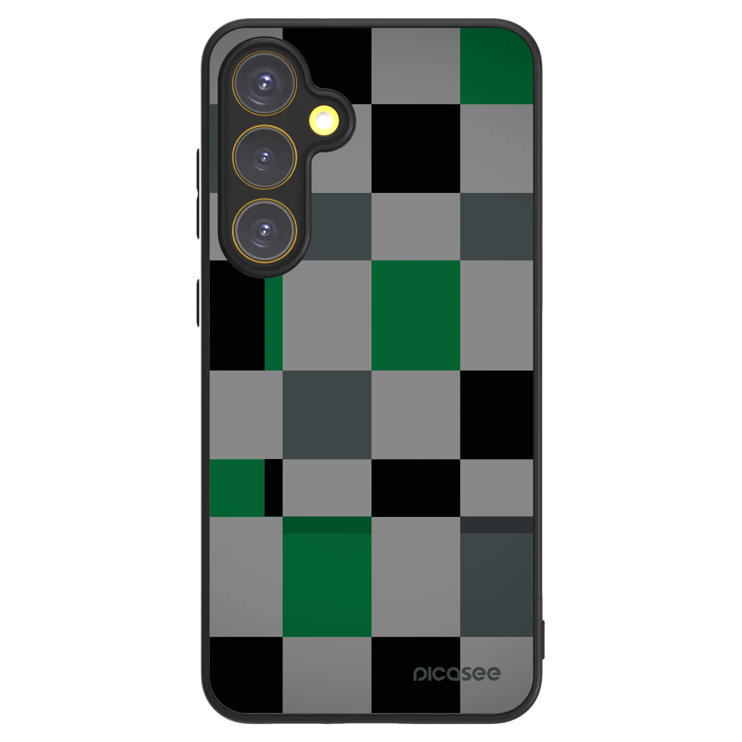 Picasee ULTIMATE CASE PowerShare für Samsung Galaxy S24 FE S721B - Block Grid