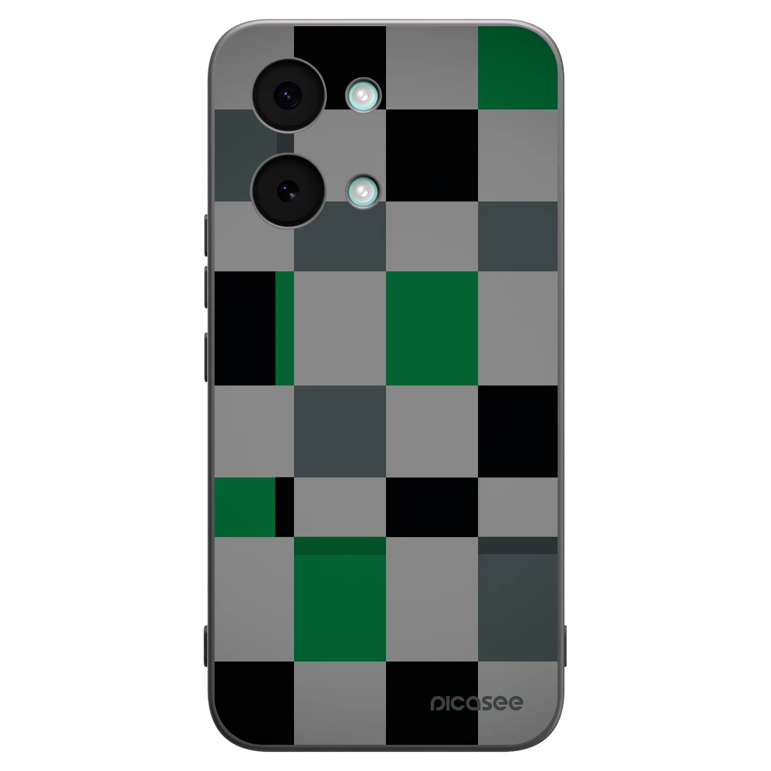 Picasee Xiaomi Poco X8 Pro Max Hülle - Schwarzes Silikon - Block Grid
