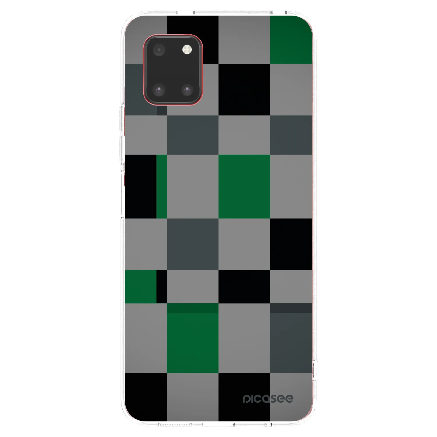 Picasee Samsung Galaxy Note 10 Lite N770F Hülle - Transparentes Silikon - Block Grid