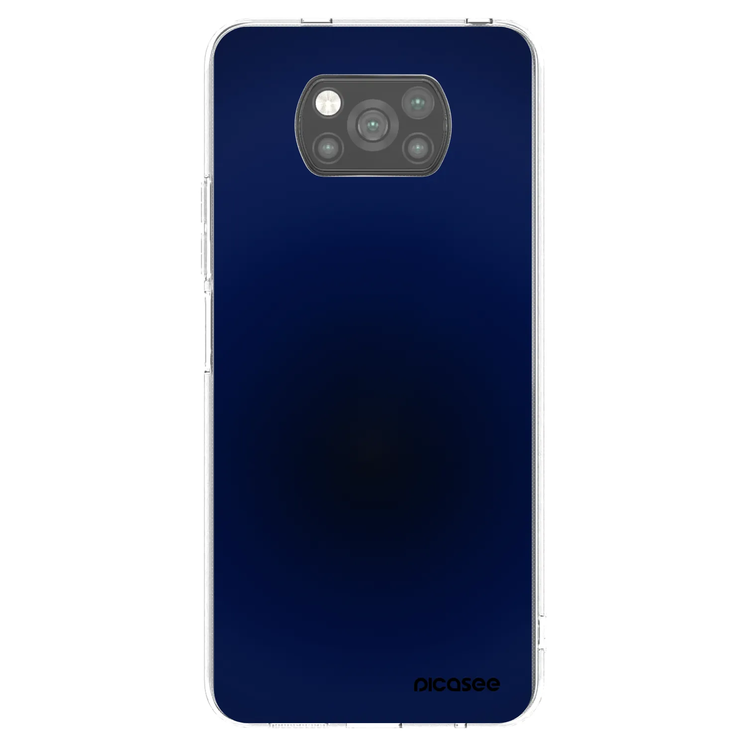 Picasee Xiaomi Poco X3 Hülle - Schwarzes Silikon - Deep Ocean