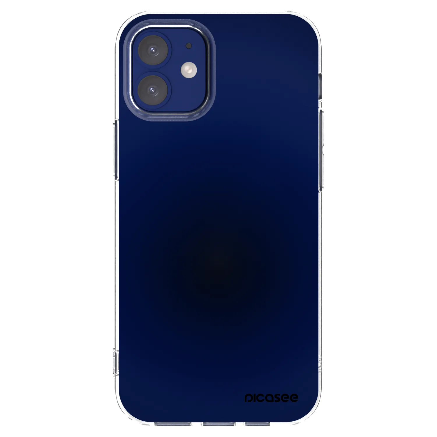 Picasee Apple iPhone 12 mini Hülle - Transparentes Silikon - Deep Ocean