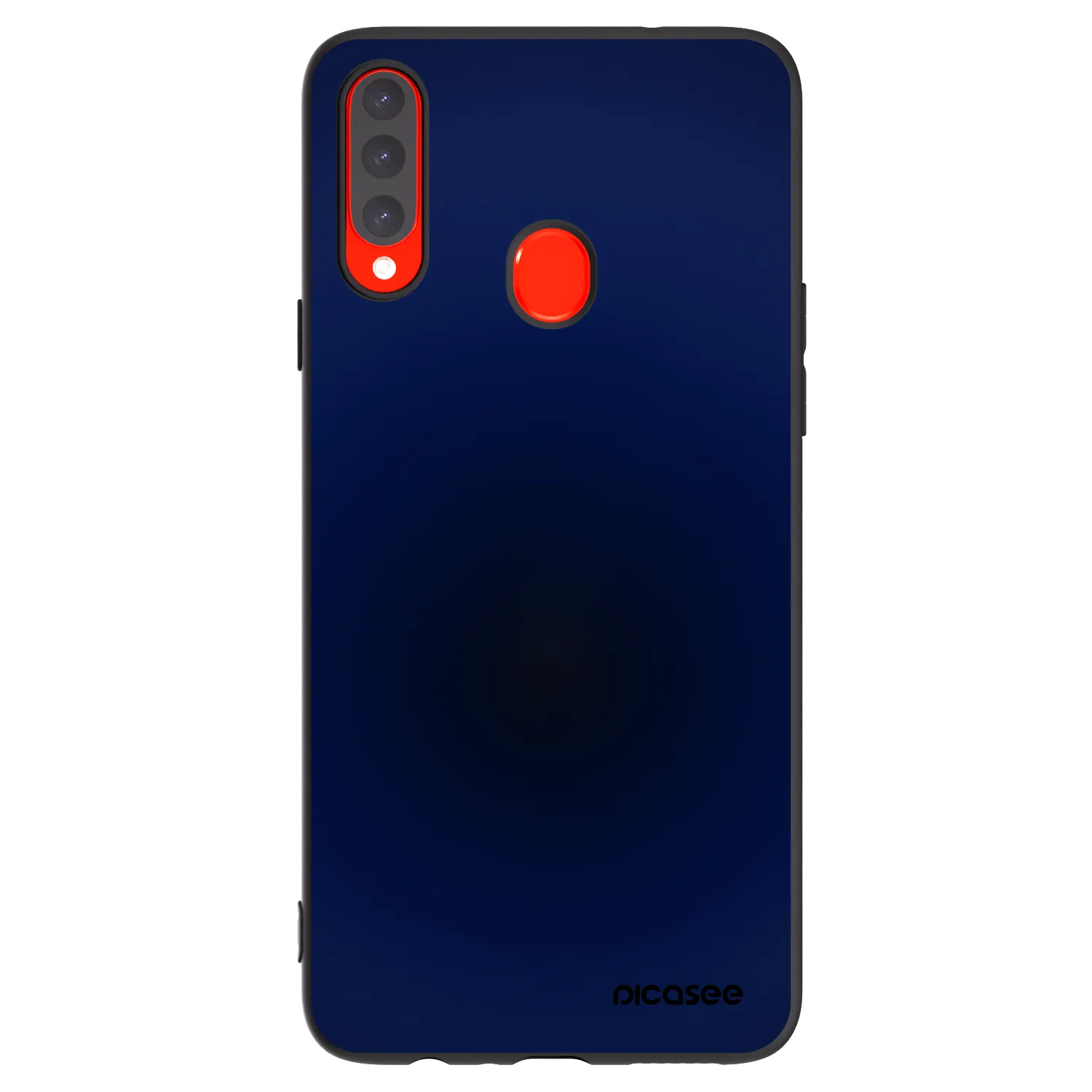 Picasee Samsung Galaxy A20s Hülle - Schwarzes Silikon - Deep Ocean