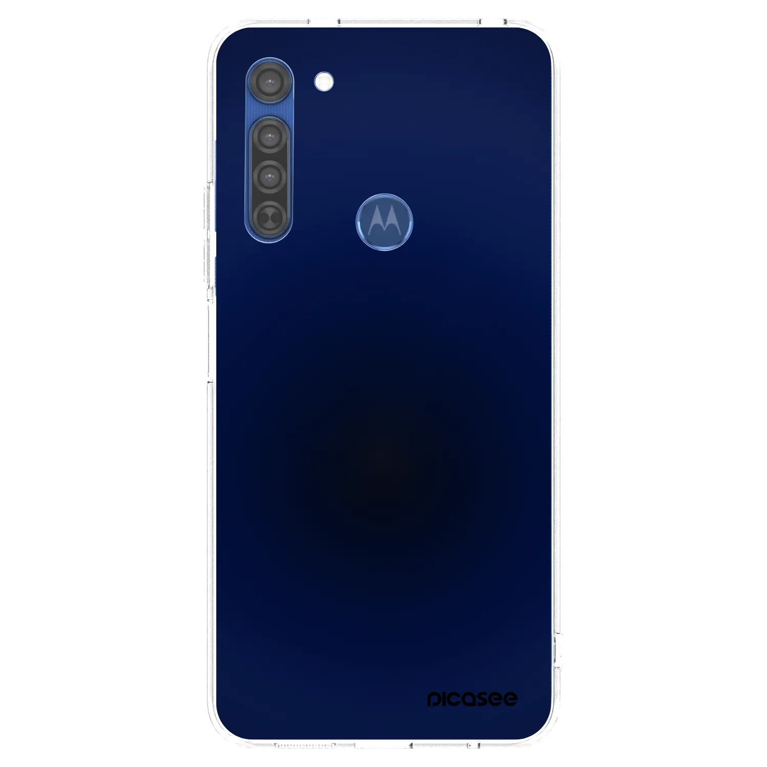 Picasee Motorola Moto G8 Hülle - Transparentes Silikon - Deep Ocean