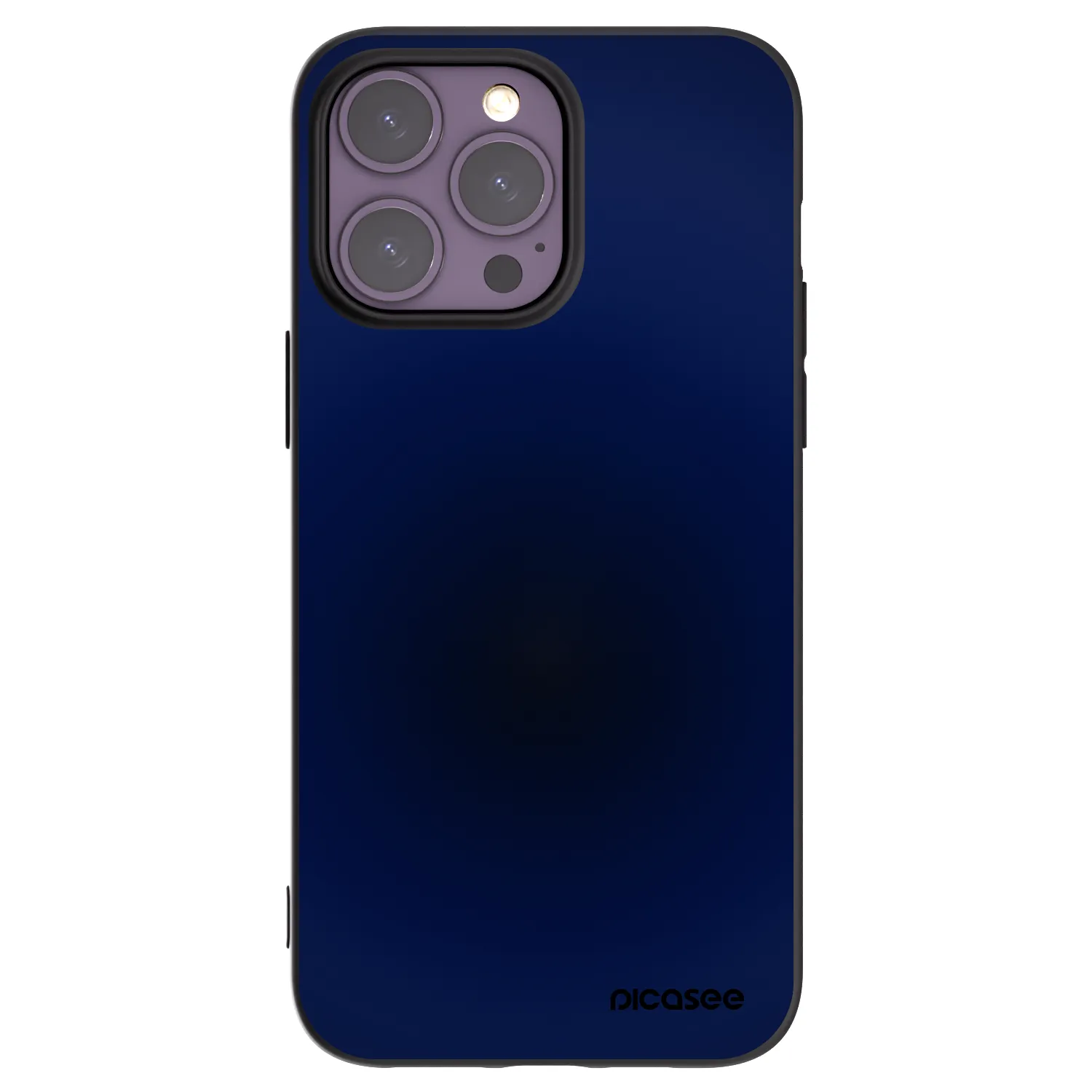 Picasee Apple iPhone 14 Pro Max Hülle - Schwarzes Silikon - Deep Ocean