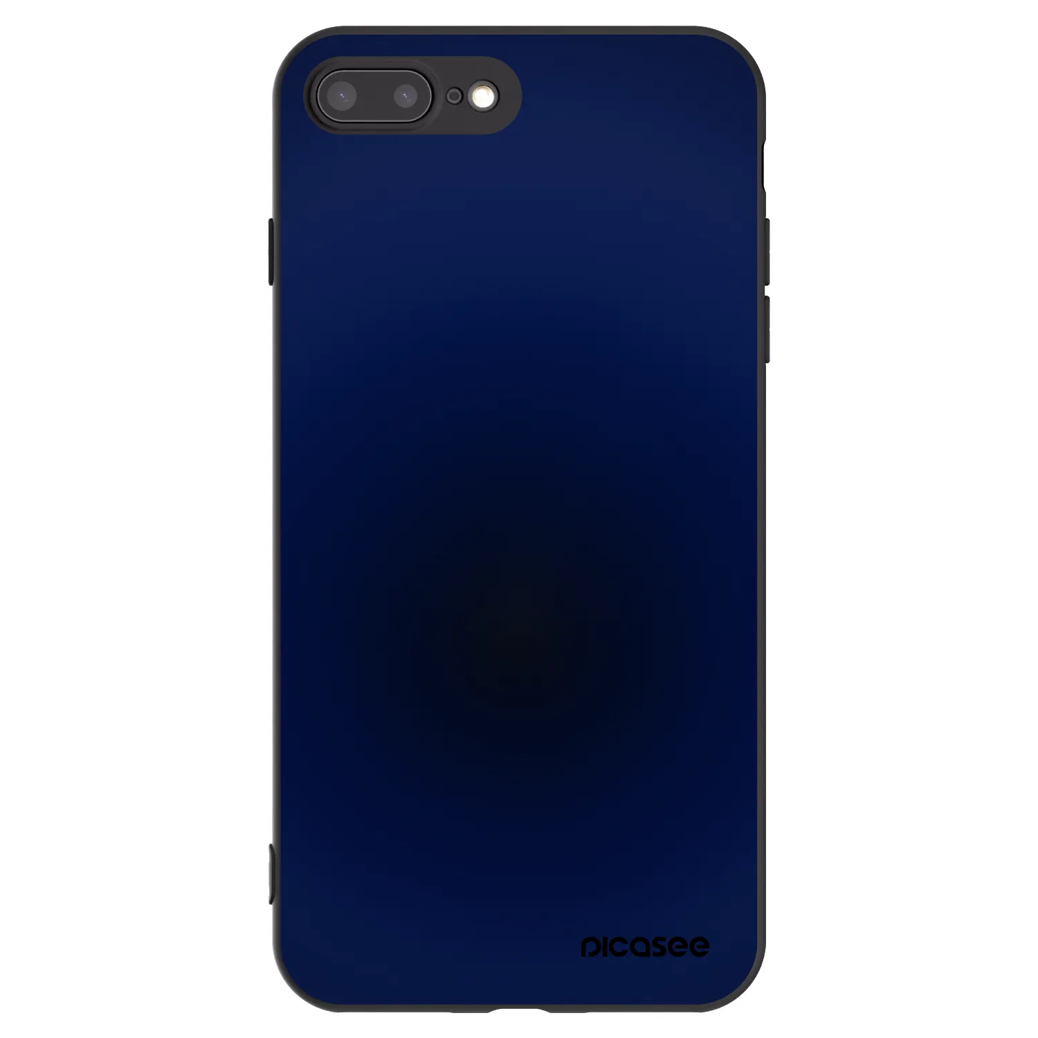 Picasee Apple iPhone 7 Plus Hülle - Schwarzes Silikon - Deep Ocean
