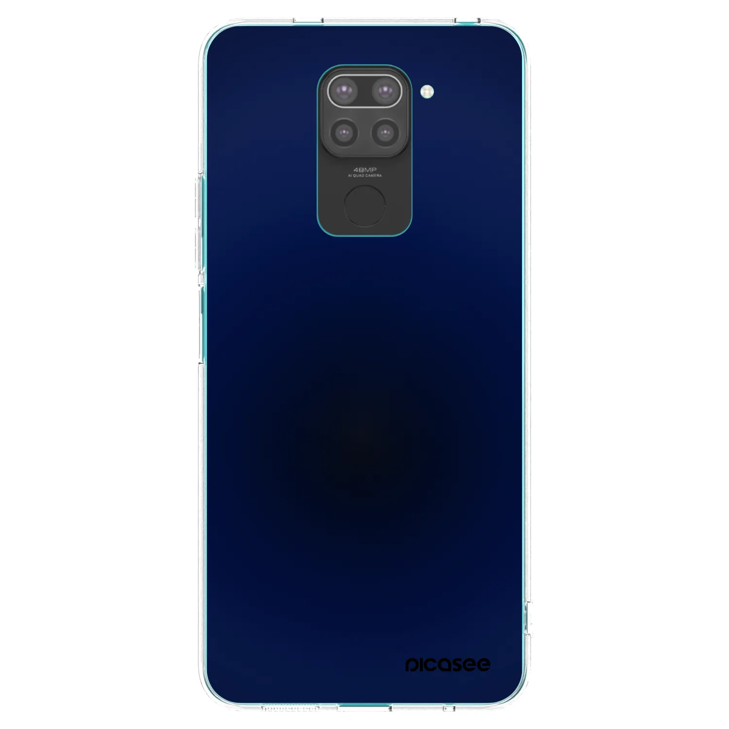 Picasee Xiaomi Redmi Note 9 Hülle - Schwarzes Silikon - Deep Ocean