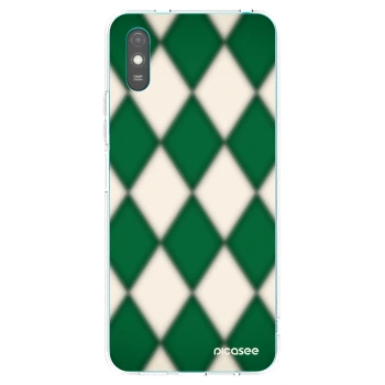 Picasee Xiaomi Redmi 9A Hülle - Transparentes Silikon - Emerald Diamond