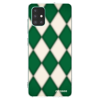 Picasee Samsung Galaxy M51 M515F Hülle - Transparentes Silikon - Emerald Diamond