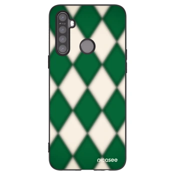 Picasee Realme 5 Hülle - Schwarzes Silikon - Emerald Diamond