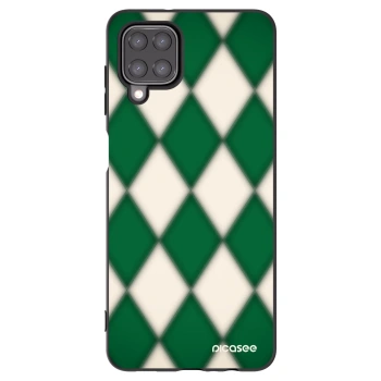 Picasee Samsung Galaxy A12 A125F Hülle - Schwarzes Silikon - Emerald Diamond