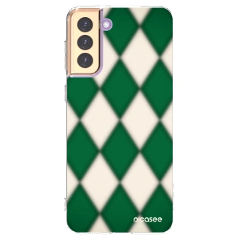 Picasee Samsung Galaxy S21+ 5G G996F Hülle - Transparentes Silikon - Emerald Diamond