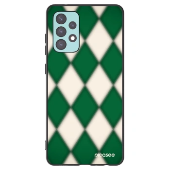Picasee Samsung Galaxy A72 A725F Hülle - Schwarzes Silikon - Emerald Diamond