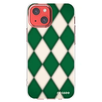 Picasee Apple iPhone 13 mini Hülle - Transparentes Silikon - Emerald Diamond