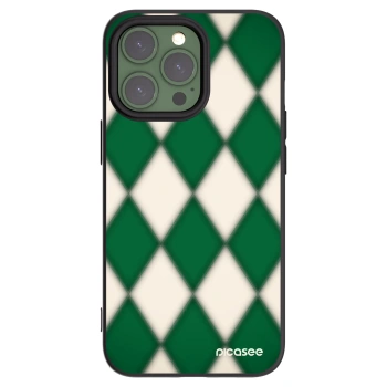 Picasee Apple iPhone 13 Pro Hülle - Schwarzes Silikon - Emerald Diamond