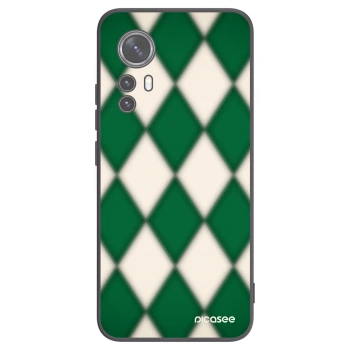 Picasee Xiaomi 12 Hülle - Schwarzes Silikon - Emerald Diamond