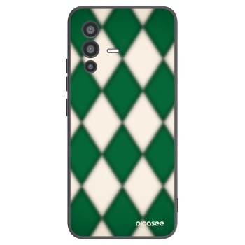 Picasee Vivo V23 5G Hülle - Schwarzes Silikon - Emerald Diamond