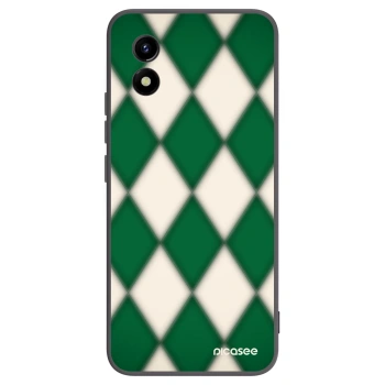 Picasee Vivo Y01 Hülle - Schwarzes Silikon - Emerald Diamond