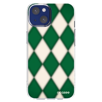 Picasee Apple iPhone 14 Hülle - Transparentes Silikon - Emerald Diamond