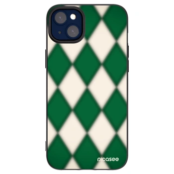 Picasee Apple iPhone 14 Plus Hülle - Schwarzes Silikon - Emerald Diamond