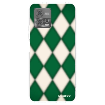 Picasee Motorola Moto G72 Hülle - Transparentes Silikon - Emerald Diamond