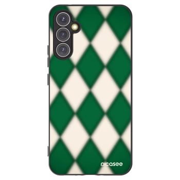 Picasee Samsung Galaxy A34 5G A346B Hülle - Schwarzes Silikon - Emerald Diamond