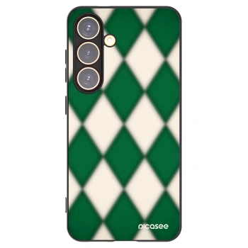 Picasee Samsung Galaxy S24 S921B 5G Hülle - Schwarzes Silikon - Emerald Diamond