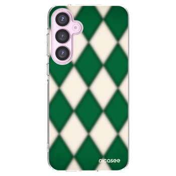 Picasee Samsung Galaxy A55 5G A556B Hülle - Transparentes Silikon - Emerald Diamond