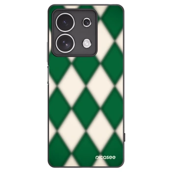Picasee Xiaomi Redmi Note 13 4G Hülle - Schwarzes Silikon - Emerald Diamond