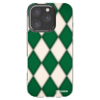 Picasee Apple iPhone 16 Pro Hülle - Transparentes Silikon - Emerald Diamond