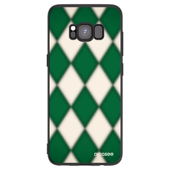 Picasee Samsung Galaxy S8 G950F Hülle - Schwarzes Silikon - Emerald Diamond