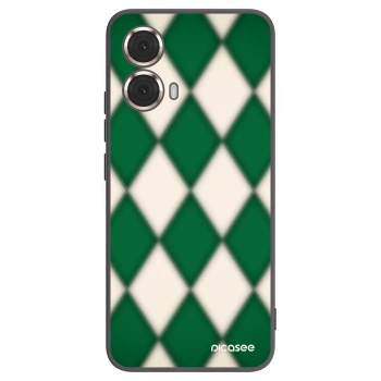 Picasee Motorola Moto G85 Hülle - Schwarzes Silikon - Emerald Diamond