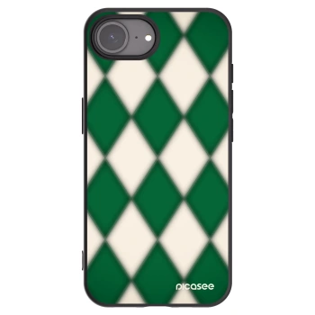 Picasee Apple iPhone 16e Hülle - Schwarzes Silikon - Emerald Diamond