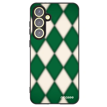 Picasee Samsung Galaxy S24 FE S721B Hülle - Schwarzes Silikon - Emerald Diamond
