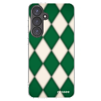 Picasee Samsung Galaxy S24 FE S721B Hülle - Transparentes Silikon - Emerald Diamond