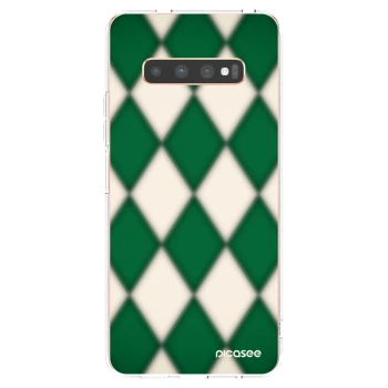 Picasee Samsung Galaxy S10 Plus G975 Hülle - Transparentes Silikon - Emerald Diamond