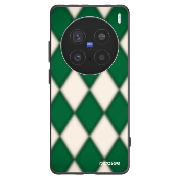 Picasee Vivo X200 Pro Hülle - Schwarzes Silikon - Emerald Diamond