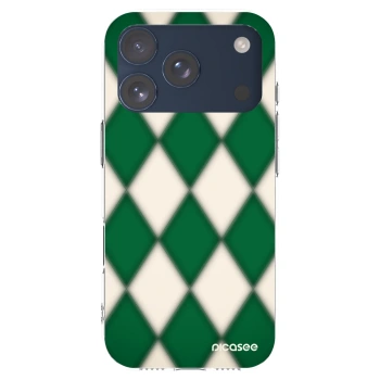 Picasee Apple iPhone 17 Pro Hülle - Transparentes Silikon - Emerald Diamond