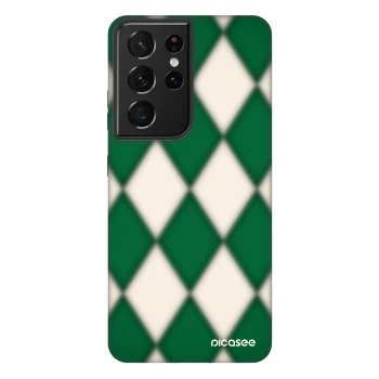 Picasee Fashion Case für Samsung Galaxy S21 Ultra 5G G998B - Emerald Diamond