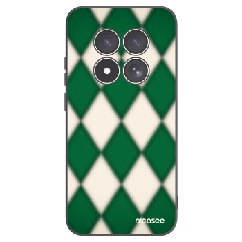 Picasee Xiaomi Redmi Note 15 Pro 4G Hülle - Schwarzes Silikon - Emerald Diamond