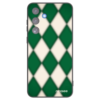 Picasee Samsung Galaxy S25 FE 5G Hülle - Schwarzes Silikon - Emerald Diamond