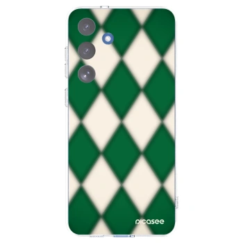 Picasee Samsung Galaxy S25 FE 5G Hülle - Transparentes Silikon - Emerald Diamond