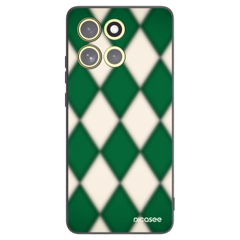 Picasee Motorola Moto G86 Power 5G Hülle - Schwarzes Silikon - Emerald Diamond