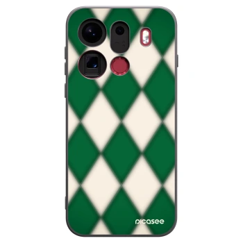 Picasee OPPO Find X9 Pro Hülle - Schwarzes Silikon - Emerald Diamond