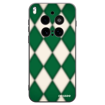 Picasee Vivo X300 Pro Hülle - Schwarzes Silikon - Emerald Diamond
