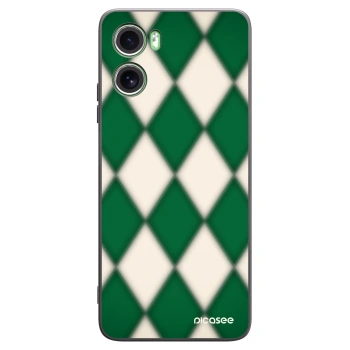 Picasee Motorola Moto G06 Hülle - Schwarzes Silikon - Emerald Diamond