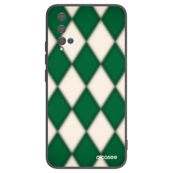 Picasee Huawei Nova 5T Hülle - Schwarzes Silikon - Emerald Diamond