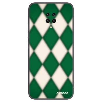 Picasee Xiaomi Redmi Note 9S Hülle - Schwarzes Silikon - Emerald Diamond