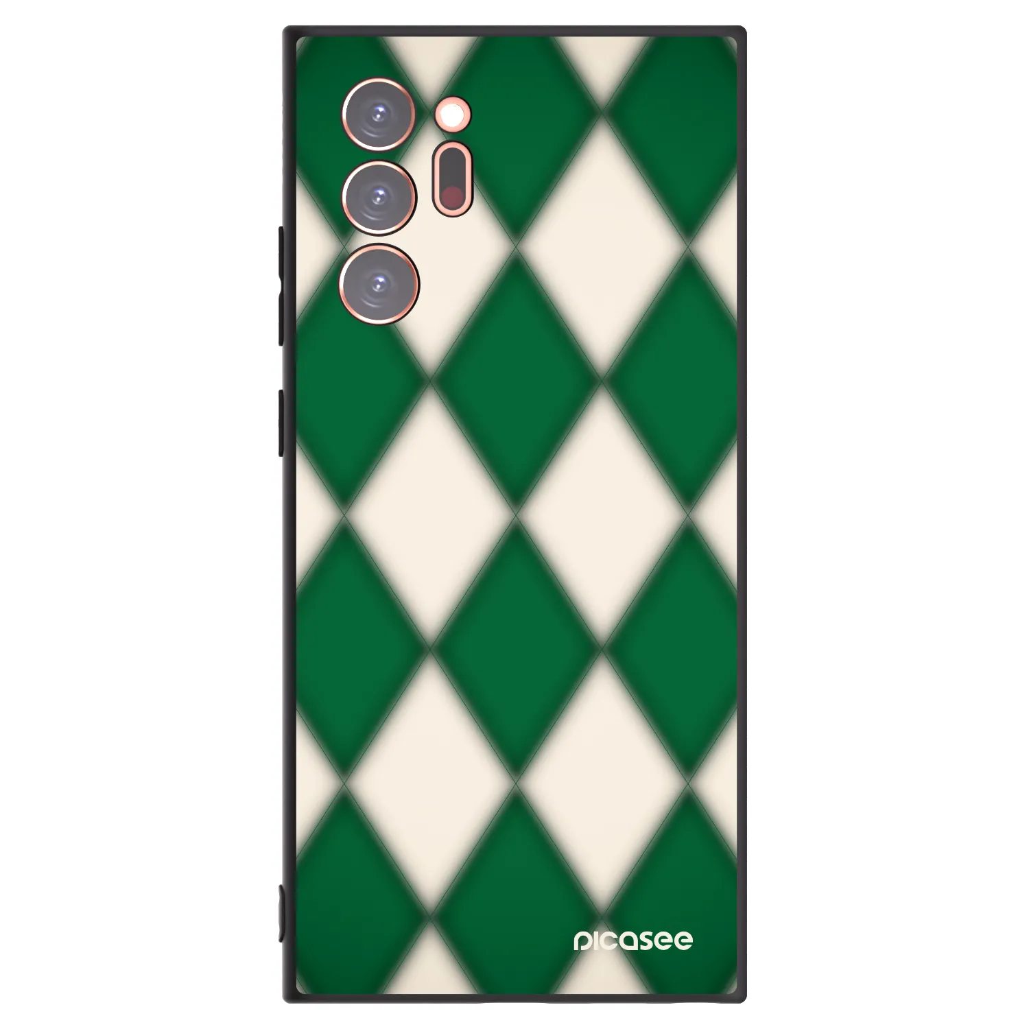 Picasee Samsung Galaxy Note 20 Ultra Hülle - Schwarzes Silikon - Emerald Diamond